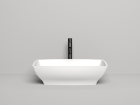 Раковина из искусственного камня S-Sense Salini Gloria 1102104GF 60х40 накладная цвет белый